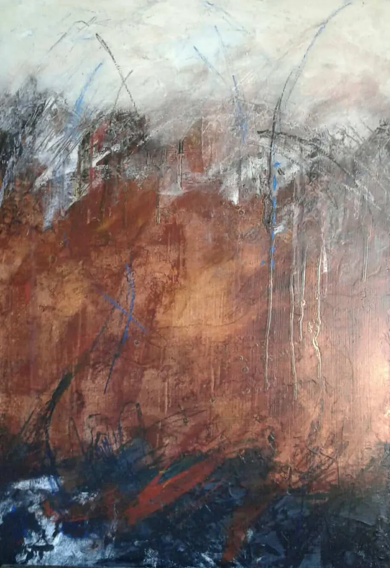 Brazen Skies I, Acrylic on canvas