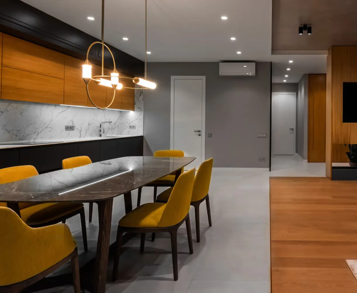 Interior textures and furnishings